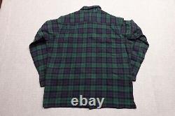 Polo Ralph Lauren Tartan Plaid Flannel Mens XL Wool Flap Pocket Heavyweight NEW