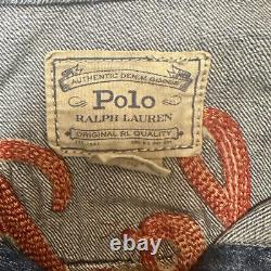 Polo Ralph Lauren Tiger New York denim jacket SIZE XLARGE NWT