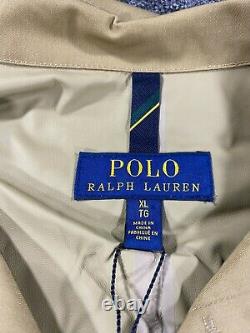 Polo Ralph Lauren Trench Coat Mens Extra Large Rain Jacket Khaki Beige $298 NWT