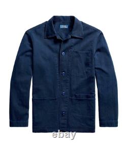 Polo Ralph Lauren Twill Utility Overshirt Mens XL Shirt Jacket Navy Blue