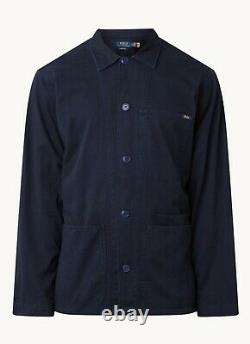 Polo Ralph Lauren Twill Utility Overshirt Navy Chore Jacket Men's Small NEW