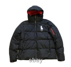 Polo Ralph Lauren Tyrol Big Pony Hooded Down Fill Puffer Jacket Black NWT Mens M