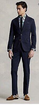 Polo Ralph Lauren Unconstructed Tailored Chino Jacket Blazer Navy Men Sz XL NWT
