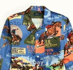 Polo Ralph Lauren VTG 1967 Equestrian Cmpetition Horse Royal King Shirt Hi Tech