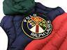 Polo Ralph Lauren Vtg Cookie Patch Colorblocked Skier Hooded Down Jacket Vest S