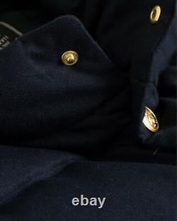 Polo Ralph Lauren VTG Preppy Royal Bullion Crest Patch Wool 750 Down Jacket Vest