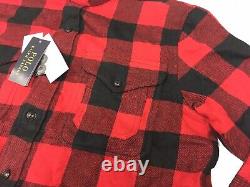 Polo Ralph Lauren VTG Retro Buffalo Red Plaid Checks Work Shirt Jacket Overshirt