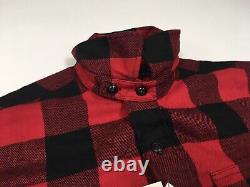 Polo Ralph Lauren VTG Retro Buffalo Red Plaid Checks Work Shirt Jacket Overshirt