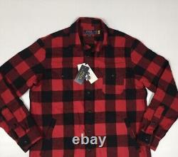 Polo Ralph Lauren VTG Retro Buffalo Red Plaid Checks Work Shirt Jacket Overshirt