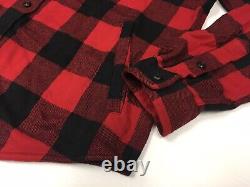 Polo Ralph Lauren VTG Retro Buffalo Red Plaid Checks Work Shirt Jacket Overshirt