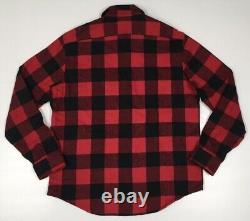 Polo Ralph Lauren VTG Retro Buffalo Red Plaid Checks Work Shirt Jacket Overshirt