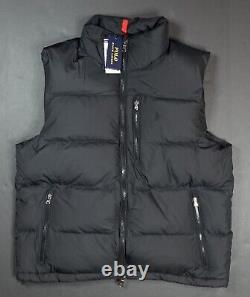 Polo Ralph Lauren Vest Puffer Winter Down Black Men's Medium New $248