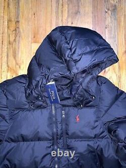 Polo Ralph Lauren Water Repellent Down Puffer Jacket Hooded Navy Men's Sizes