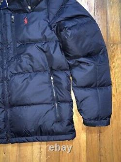 Polo Ralph Lauren Water Repellent Down Puffer Jacket Hooded Navy Men's Sizes