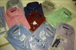 Polo Ralph Lauren Whole Sales Lot Men Bottom Down Shirt New 10 Item