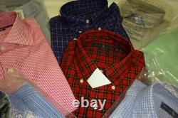 Polo Ralph Lauren Whole Sales Lot Men Bottom Down Shirt New 10 Item