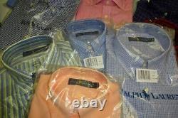 Polo Ralph Lauren Whole Sales Lot Men Bottom Down Shirt New 10 Item