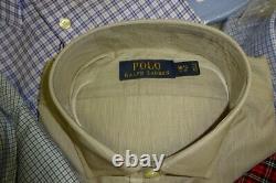 Polo Ralph Lauren Whole Sales Lot Men Bottom Down Shirt New 10 Item