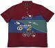 Polo Ralph Lauren Wine Motorcycle Classic Fit Polo Size Medium Brand New