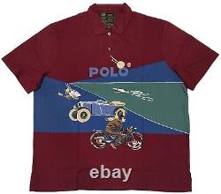 Polo Ralph Lauren Wine Motorcycle Classic Fit Polo Size MEDIUM BRAND NEW