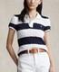 Polo Ralph Lauren Women's Striped Cable-knit Polo Shirt M