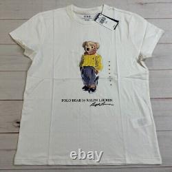 Polo Ralph Lauren Womens T-Shirt White L Sweater Polo Bear Graphic Short Sleeve