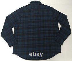 Polo Ralph Lauren Wool Blend Plaid Checks Work Ranch Barn Shirt Jacket Overshirt