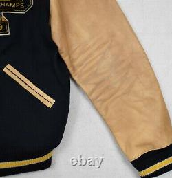Polo Ralph Lauren Wool Leather PPatch Letterman Varsity Jacket Hi Tech CP93 L