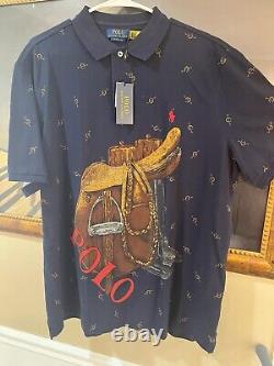 Polo Ralph Lauren graphic print saddle shirt Size XL