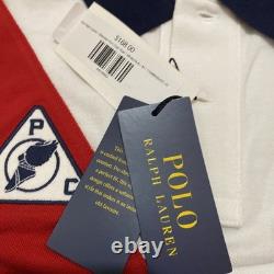 Polo Ralph Lauren white/blue Classic Fit Graphic Polo Size medium New