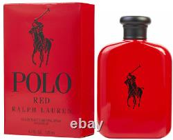 Polo Red by Ralph Lauren 4.2 oz /125 ml Eau De Toilette Spray Brand New Sealed