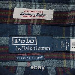 Polo by Ralph Lauren NWT Casual Button Down Shirt Size L in Blue/Multi Plaid