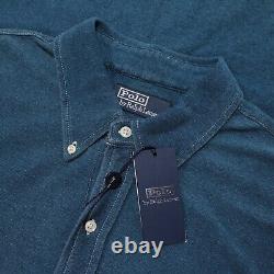 Polo by Ralph Lauren NWT Casual Button Down Shirt Size XL in Blue 100% Cotton