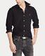 Ralph Lauren Classic Fit Corduroy Shirt Black Size M Orig. $125 Nwt