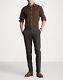 Ralph Lauren Classic Fit Corduroy Shirt Brown Size L Orig. $125 New