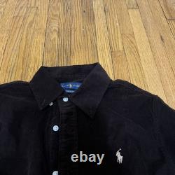 RALPH LAUREN Classic Fit Corduroy Shirt Brown Size L Orig. $125 NEW