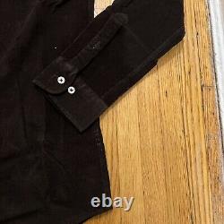 RALPH LAUREN Classic Fit Corduroy Shirt Brown Size L Orig. $125 NEW