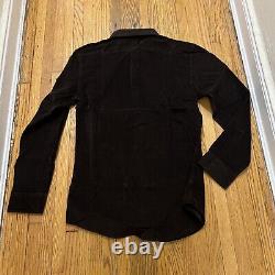 RALPH LAUREN Classic Fit Corduroy Shirt Brown Size L Orig. $125 NEW