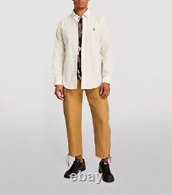 RALPH LAUREN Classic Fit Corduroy Shirt Cream Size L Orig. $125 NWT