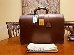 RALPH LAUREN English Havana Bridle Leather Briefcase / Lawyer Bag / Doctor Bag