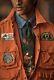 Ralph Lauren Polo Country Sportsman Big & Tall Shirt Maine Guide Orange Sz 1xb