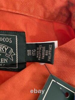 RALPH LAUREN POLO COUNTRY SPORTSMAN BIG & TALL SHIRT MAINE GUIDE ORANGE sz 1XB