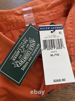 RALPH LAUREN POLO COUNTRY SPORTSMAN BUTTON DOWN SHIRT MAINE GUIDE ORANGE sz XL