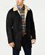 Ralph Lauren Polo Mens Black Warm Shearling Long Jacket Coat 38 Regular New