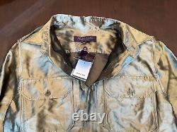 RALPH LAUREN PURPLE LABLE Metallic Organza Utility Shirt RETAIL $1,890