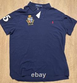 RARE HTF Ralph Lauren Polo Rare WAR OF THE ROSES Rugby Match XL NWT Navy Blue