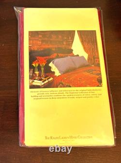 RARE Ralph Lauren DIGNITARY RED Standard Pillowcases (2) Italy Cotton NEW NOS