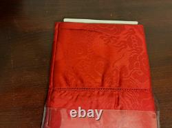 RARE Ralph Lauren DIGNITARY RED Standard Pillowcases (2) Italy Cotton NEW NOS
