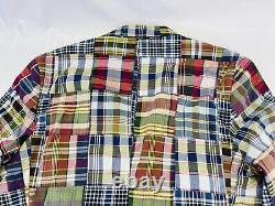 RARE! Rugby Ralph Lauren Tartan Plaid Patchwork Button Down Shirt New With Tags