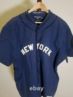 RARE! Vintage Ralph Lauren Polo Sport New York Baseball Jersey XL yankees